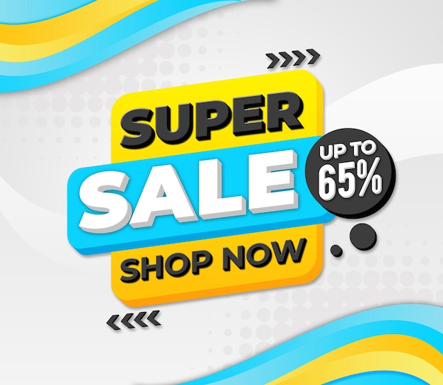 super sale tot 65 met witte achtergrond