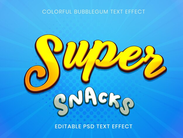 Super_snacks_01_text_effect