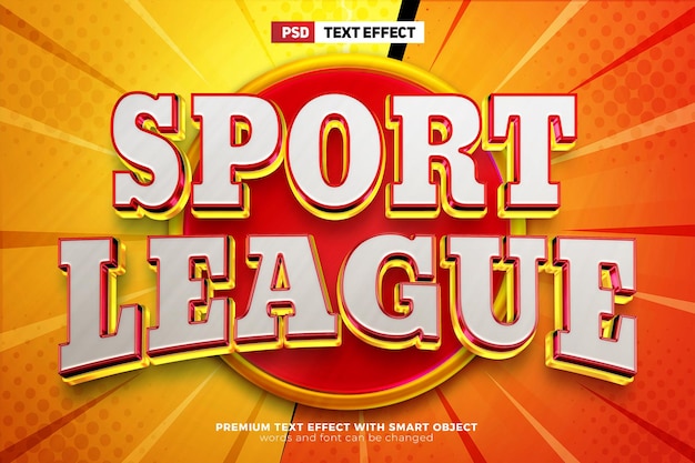 Super sport 3d editable text effect