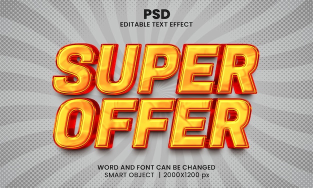 Super Sprzedaż 3d Edytowalny Efekt Tekstowy Premium Psd Z Tłem