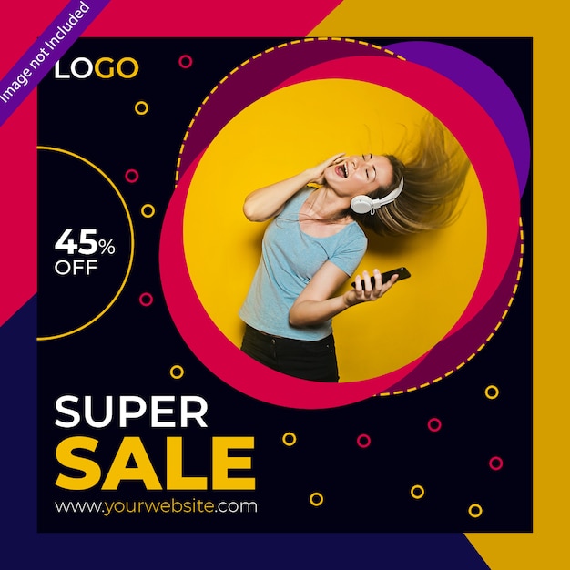 Super sprzedaż Banner PSD