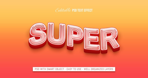 Super style text effect