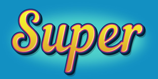 Super  Text Style Effect