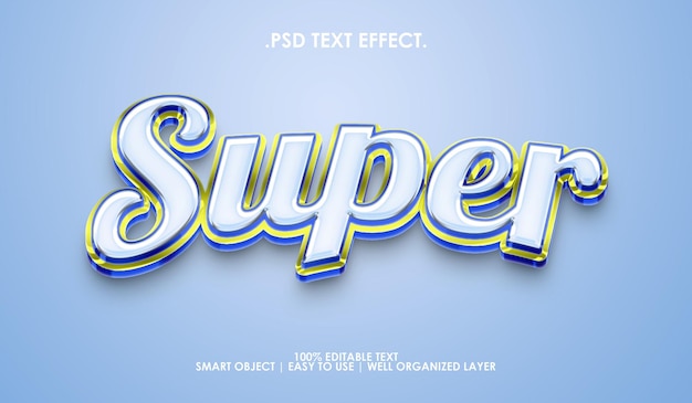 Super text style effect