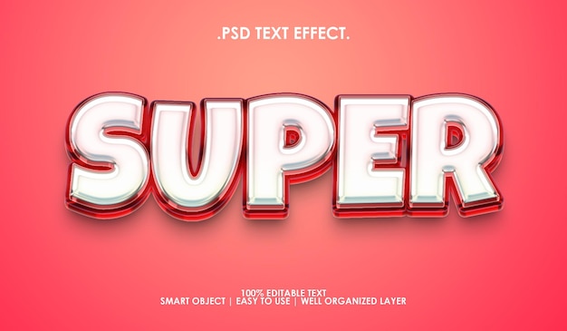 Super text style effect