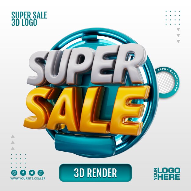 SUPER WYPRZEDAŻ LOGO 3D DLA BIZNESU