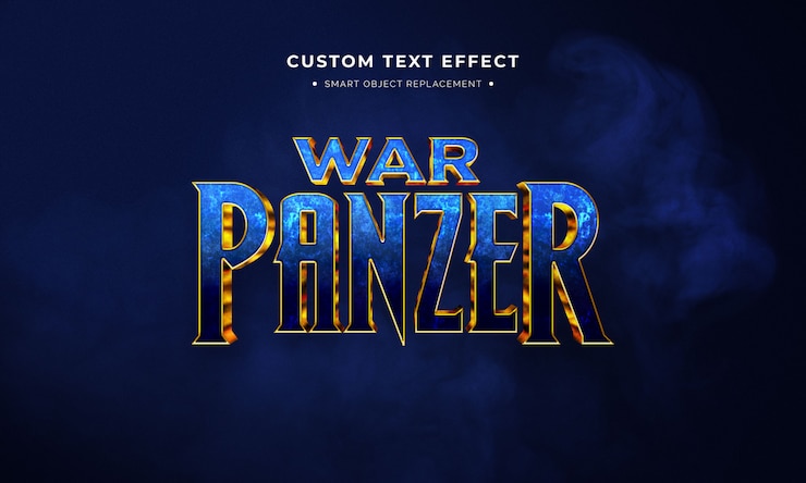 PSD superhero 3d text style effect