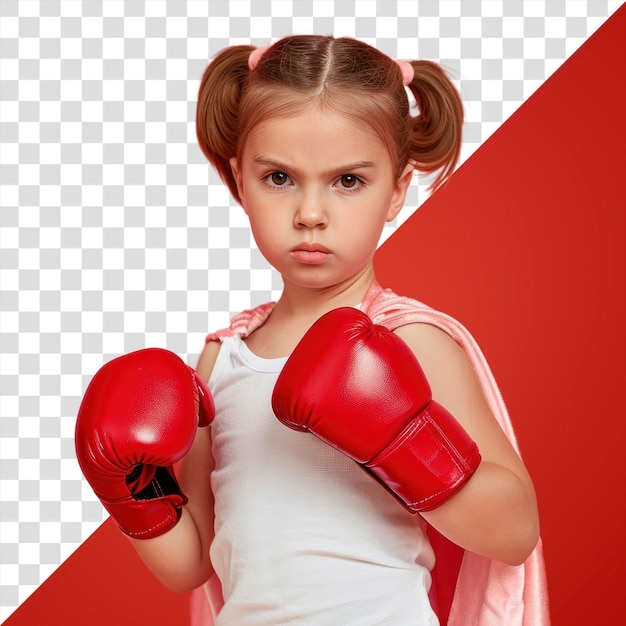superhero girl boxing punching sports