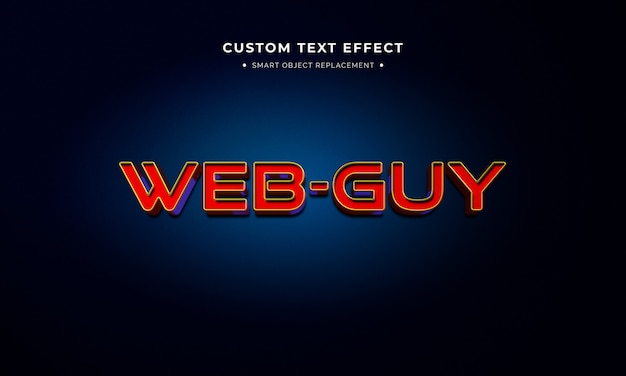 Superhero movie 3d text style effect