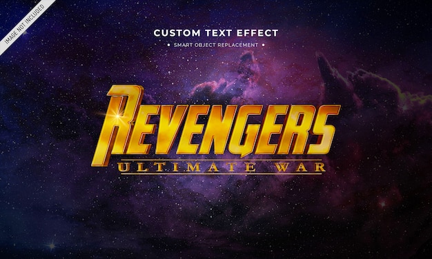 Superhero movie 3d text style effect