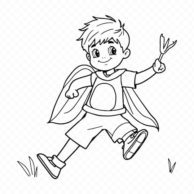 Superjongen op de vlucht Teken- en kleurboek