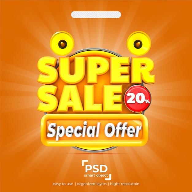 Supper sale 20 percent special offer