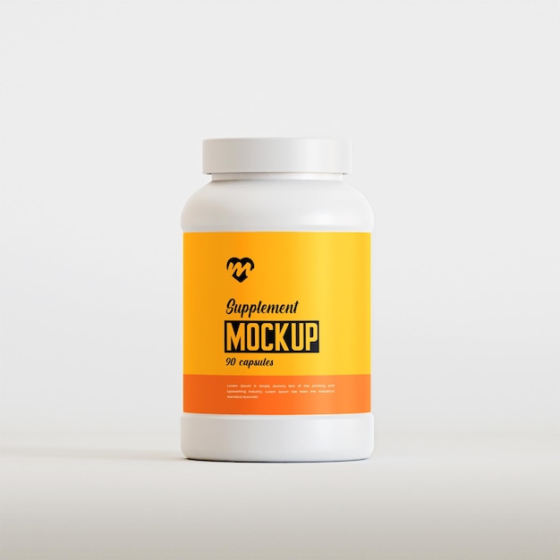 PSD supplement banner mockup