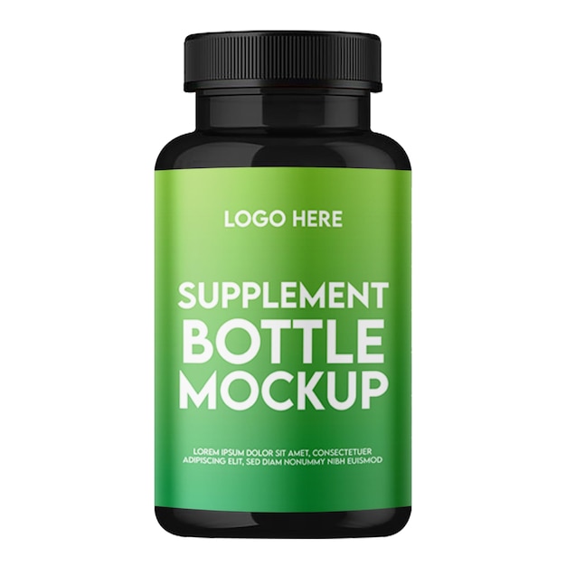 PSD supplement bottle mockup packaging mockup bottle mockup