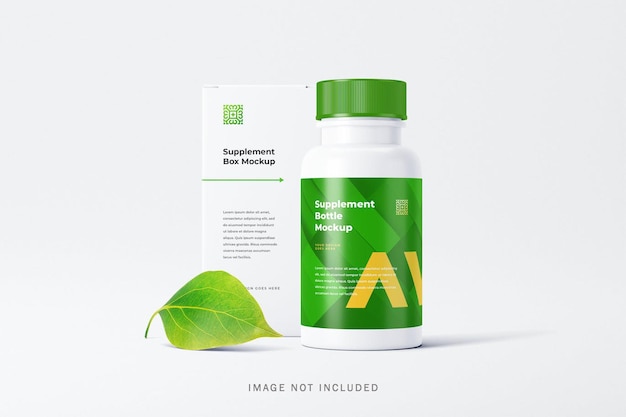 PSD supplement bottle mockup