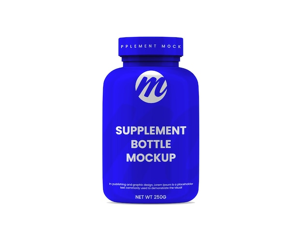 Supplement bottle or pill bottle mockup