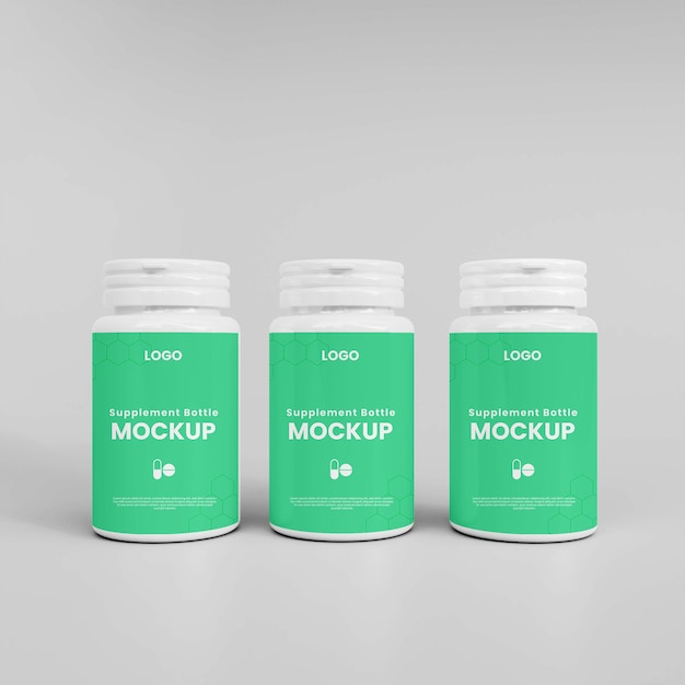 Supplement fles mockup