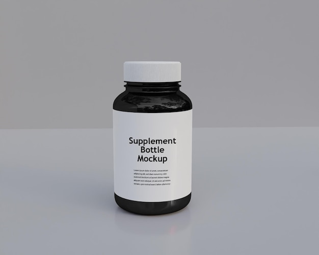 Supplement fles mockup