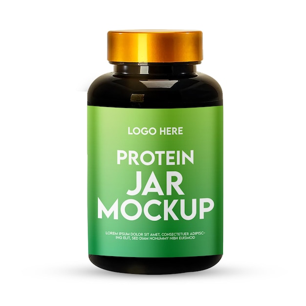 PSD supplement jar mockup design jar mockup design protein bottle mockup