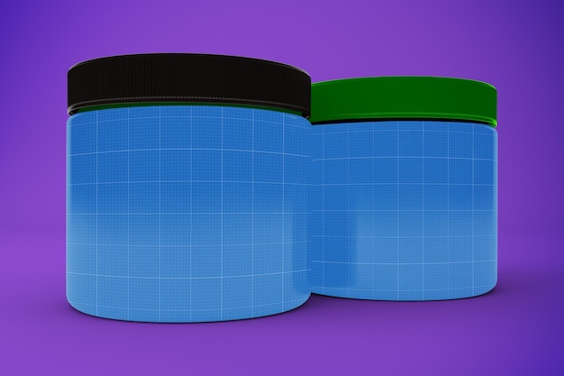 Supplement Jar Mockup