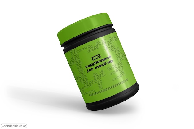 PSD supplement jar mockup