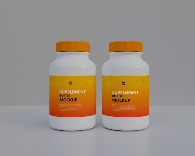 Supplement medicijnfles mockup