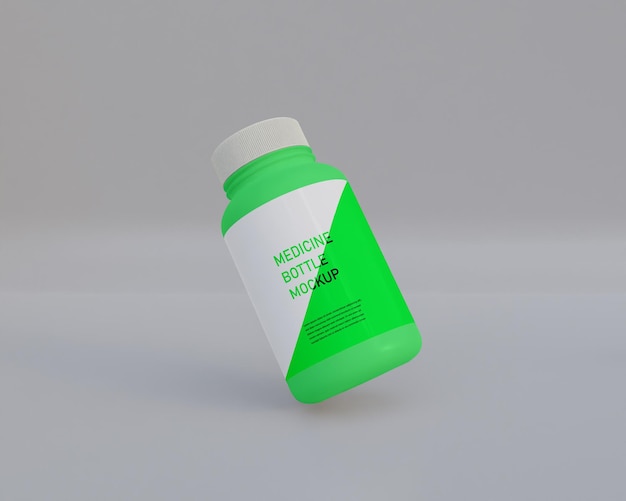 Supplement medicijnfles mockup