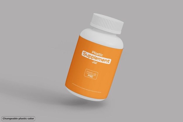 PSD supplement pot mockup