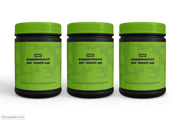 PSD supplement pot mockup