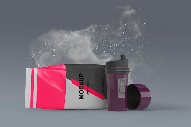 Supplements splash concept mock-up