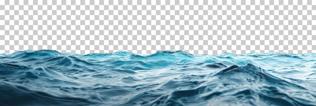 PSD surface of sea water on a transparent background