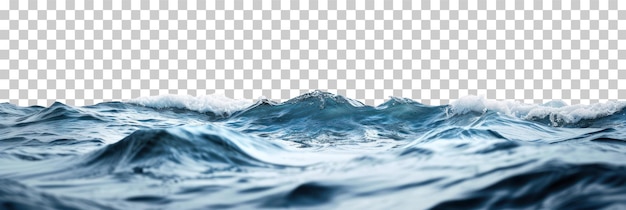 PSD surface of sea water on a transparent background