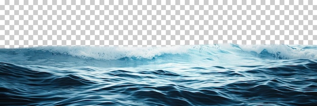 PSD surface of sea water on a transparent background