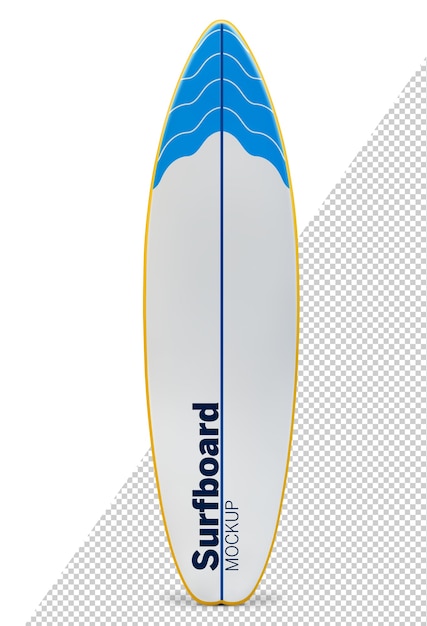 Surfboard mock up isolated