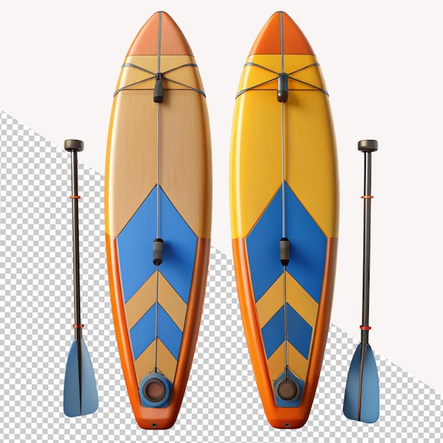 PSD surfboard on transparent background