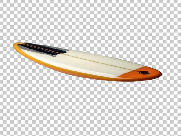 PSD surfboard on white background