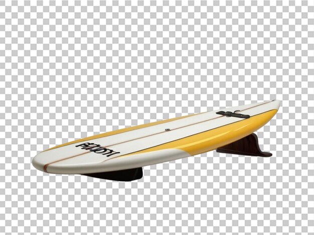 PSD surfboard on white background