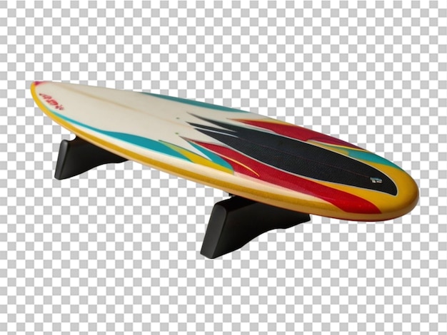 PSD surfboard on white background