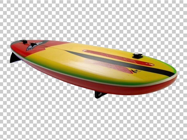 PSD surfboard on white background