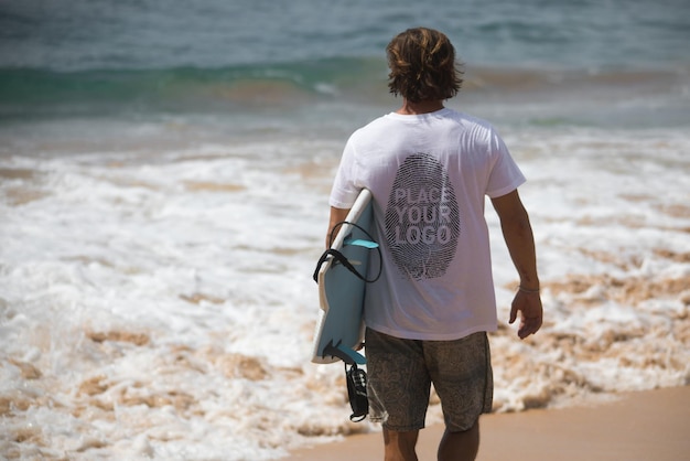 PSD surfer t-shirtmodel