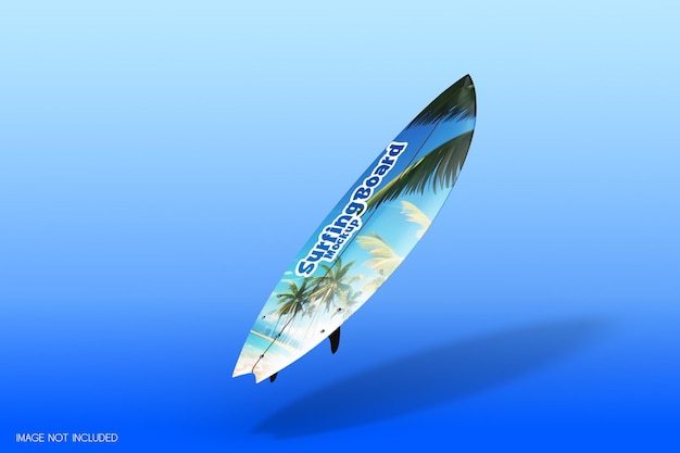 Surfing board mockup