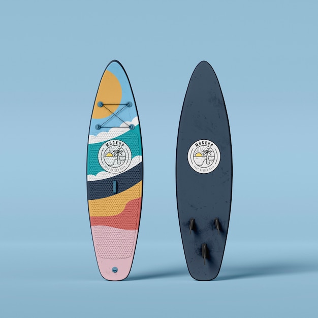 PSD surfplank mockup ontwerp