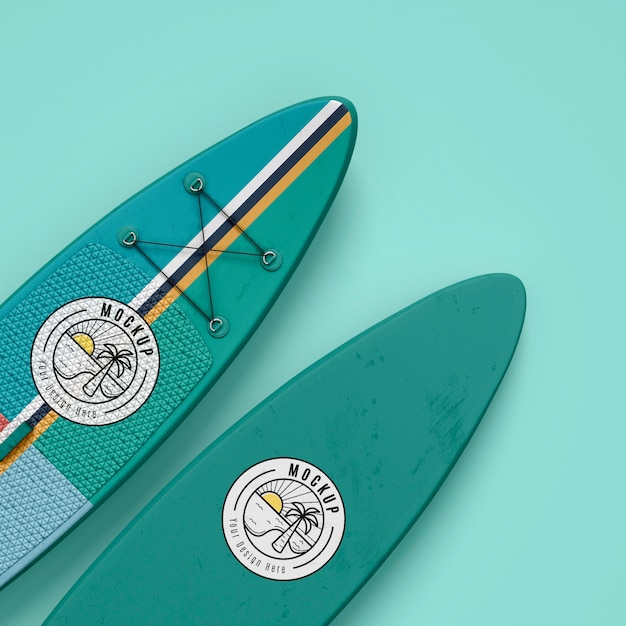 PSD surfplank mockup ontwerp