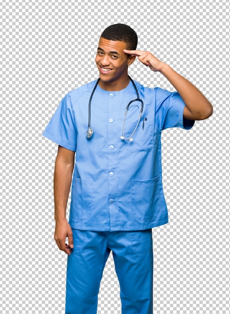 PSD surgeon doctor man saluting with hand