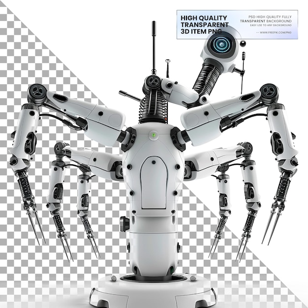 透明な背景で正確な手術を行う外科医を支援する手術ロボット
