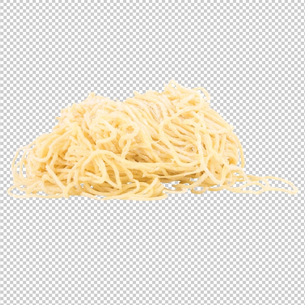Surowe makarony wonton na białym tle