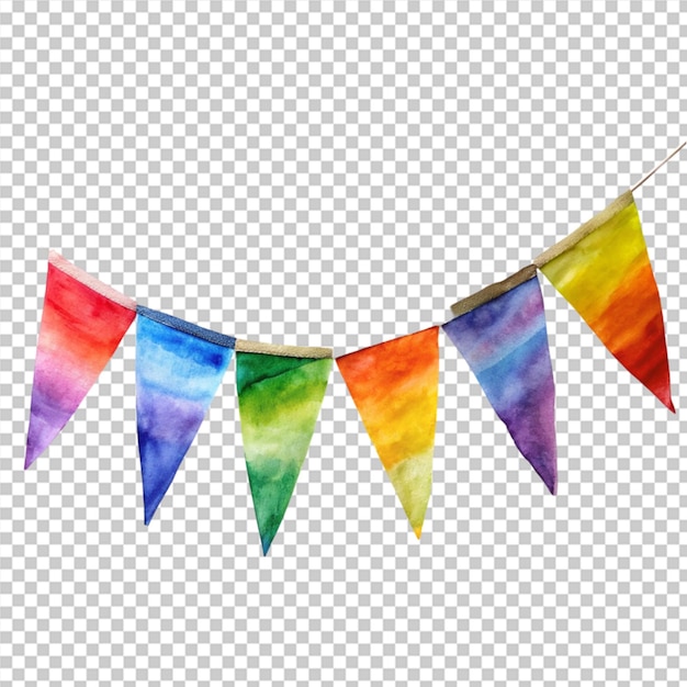 PSD surprise your guests with stunning colorful party flag background