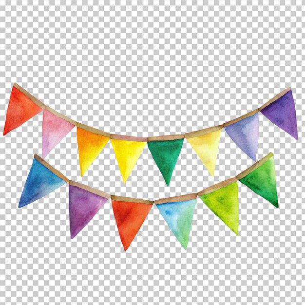 PSD surprise your guests with stunning colorful party flag background