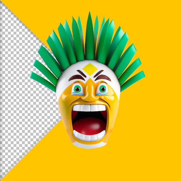 surprised 3d carnival emoji png