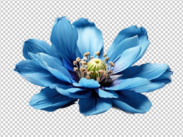 PSD surreal exotic high quality blue flower